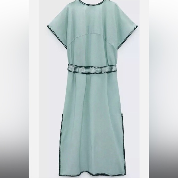 Zara Embroidered Midi Dress - Picture 2 of 6